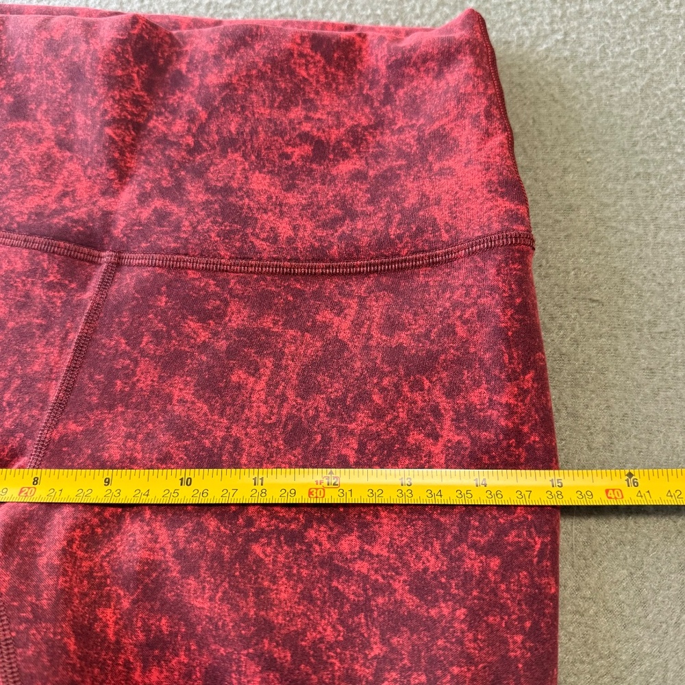LULULEMON Wunder Train HR‎ Crop Pants Womens 6 Orange 23” Inseam LW6BUFS - Picture 6 of 8